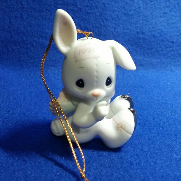 Precious Moments Sno-Bunny Falls For You Like I Do Ornament 520438 Vessel Mark - Picture 2 of 10